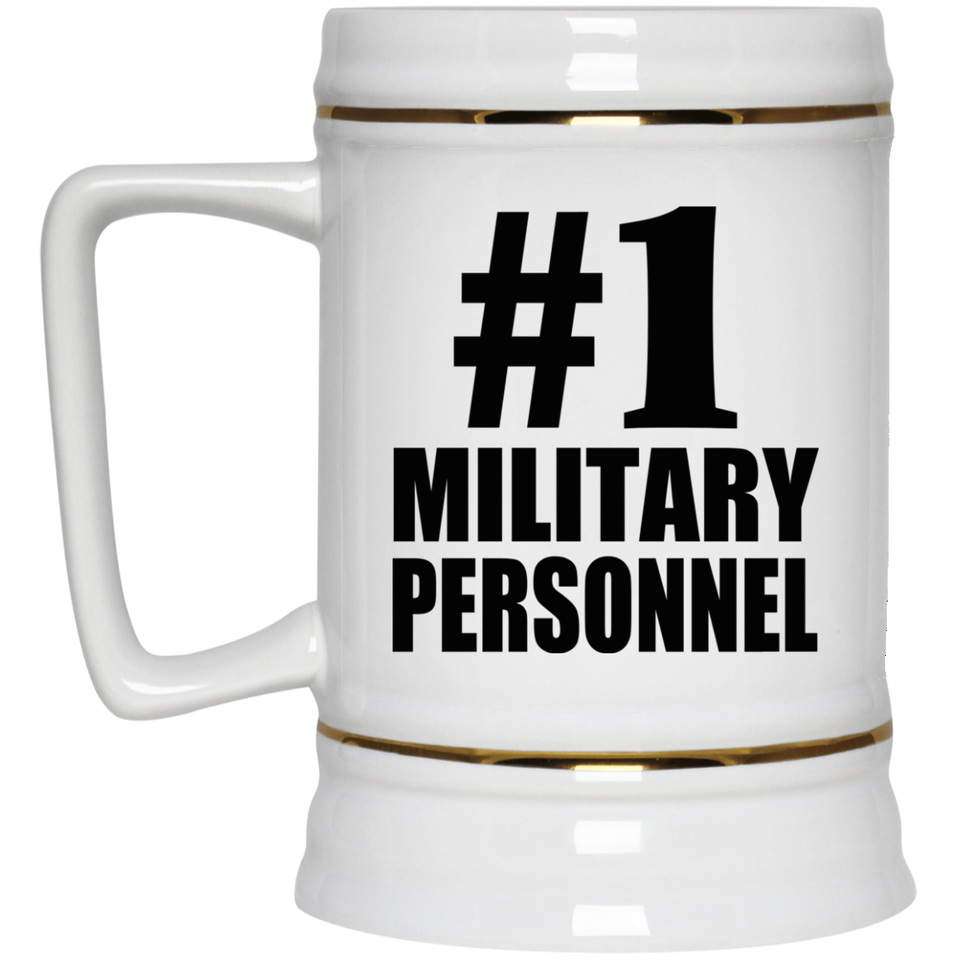 Number One #1 Military Personnel - Beer Stein