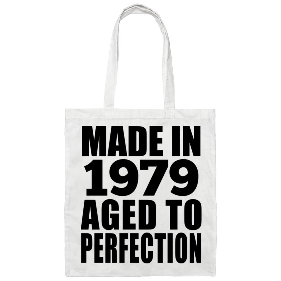 45th Birthday Made In 1979 Aged to Perfection - Tote Bag White