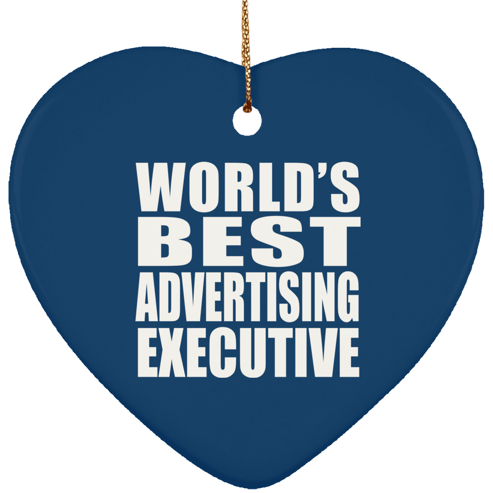 World's Best Advertising Executive - Heart Ornament