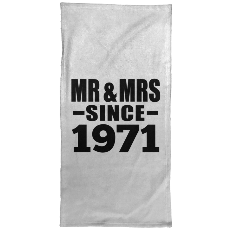 53rd Anniversary Mr & Mrs Since 1971 - Hand Towel