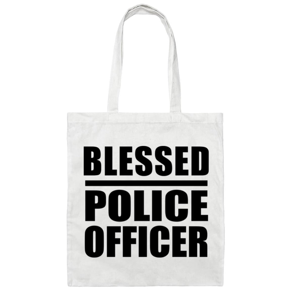 Blessed Police Officer - Tote Bag White