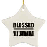 Blessed Veterinarian - Star Ornament