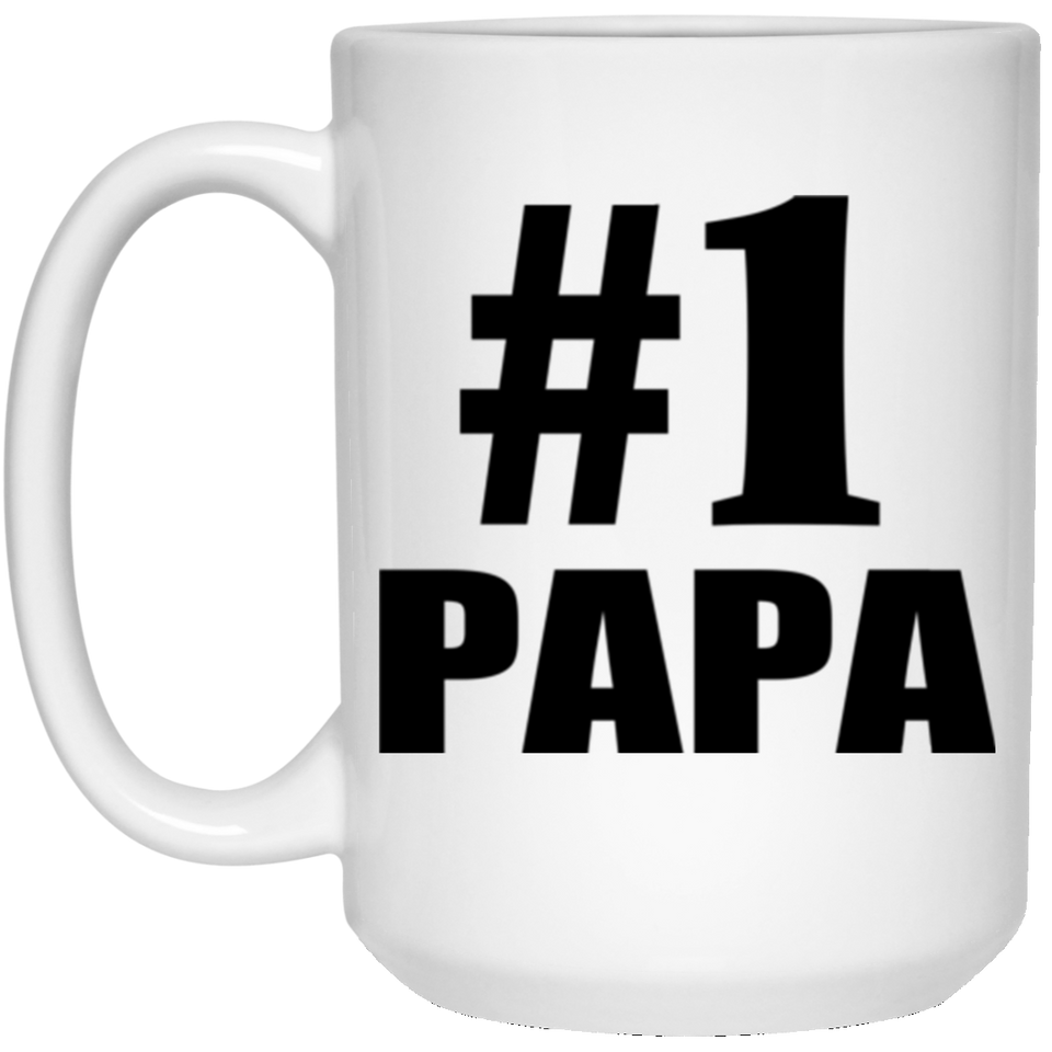 Number One #1 Papa - 15 Oz Coffee Mug