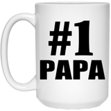 Number One #1 Papa - 15 Oz Coffee Mug