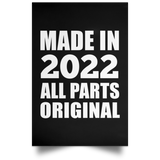 2nd Birthday Made in 2022 All Parts Original - Poster Portrait