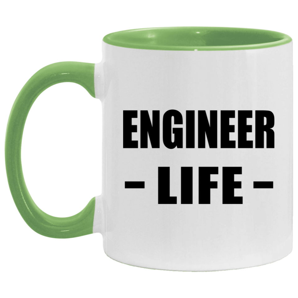 Engineer Life - 11oz Accent Mug Green