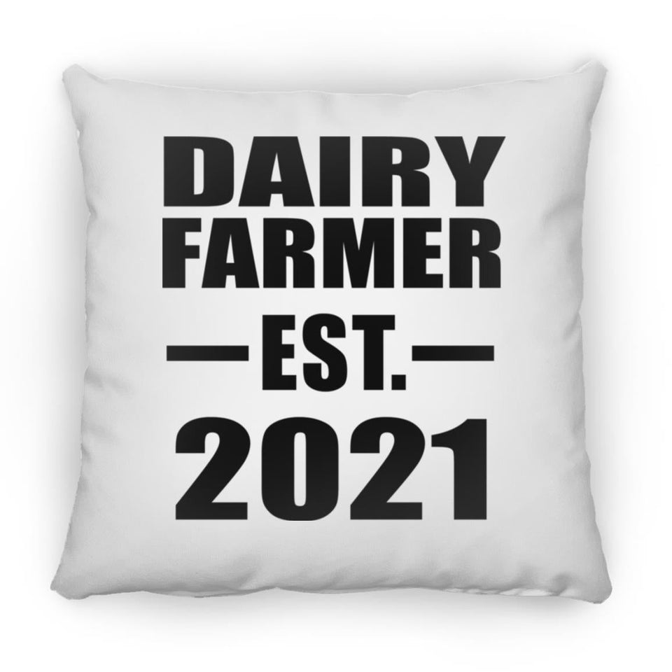 Dairy Farmer Established EST. 2021 - Throw Pillow