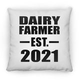 Dairy Farmer Established EST. 2021 - Throw Pillow