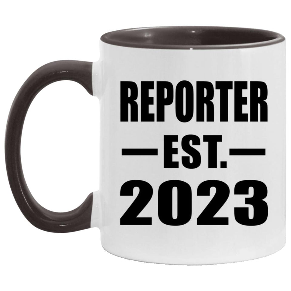 Reporter Established EST. 2023 - 11oz Accent Mug Black