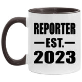 Reporter Established EST. 2023 - 11oz Accent Mug Black