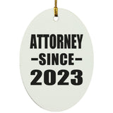 Attorney Since 2023 - Oval Ornament