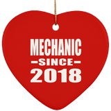 Mechanic Since 2018 - Heart Ornament