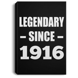 108th Birthday Legendary Since 1916 - Canvas Portrait