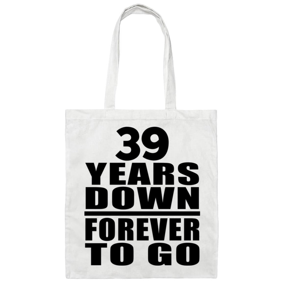 39th Anniversary 39 Years Down Forever to Go - Tote Bag White