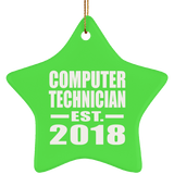 Computer Technician Established EST. 2018 - Star Ornament