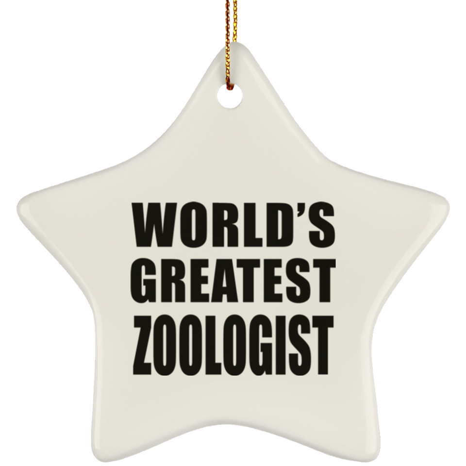 World's Greatest Zoologist - Star Ornament