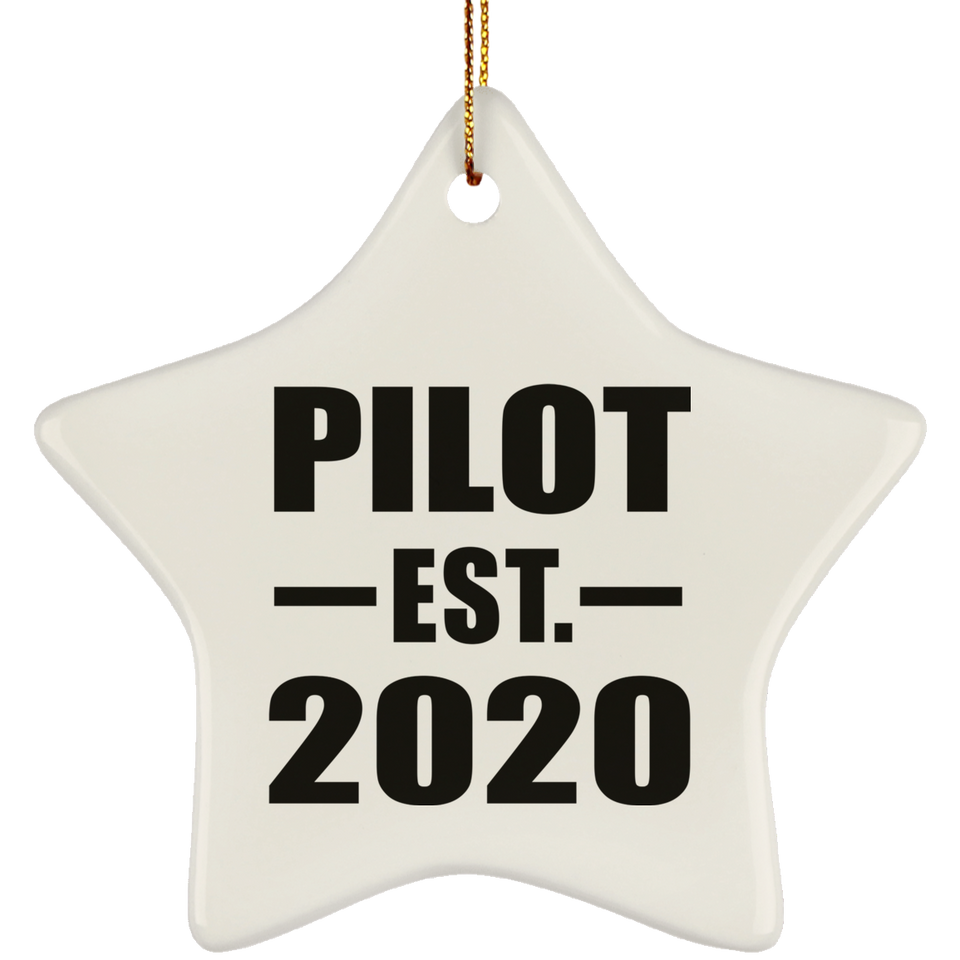 Pilot Established EST. 2020 - Star Ornament