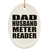 Dad Husband Meter Reader - Oval Ornament
