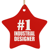 Number One #1 Industrial Designer - Star Ornament