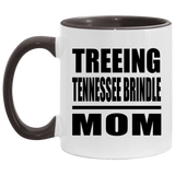 Treeing Tennessee Brindle Mom - 11oz Accent Mug Black