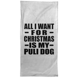 All I Want For Christmas Is My Puli Dog - Hand Towel