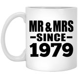 45th Anniversary Mr & Mrs Since 1979 - 11 Oz Coffee Mug