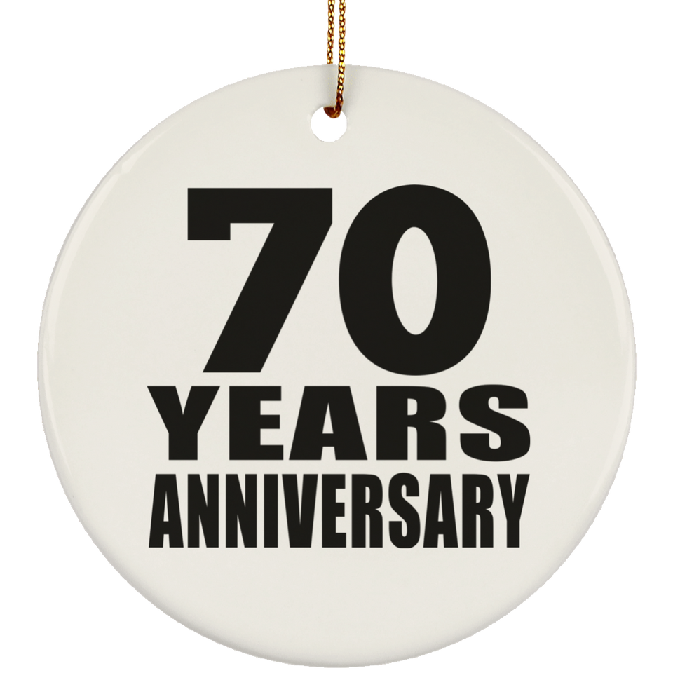70th Anniversary 70 Years - Circle Ornament