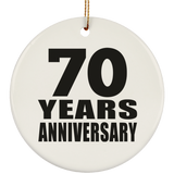 70th Anniversary 70 Years - Circle Ornament