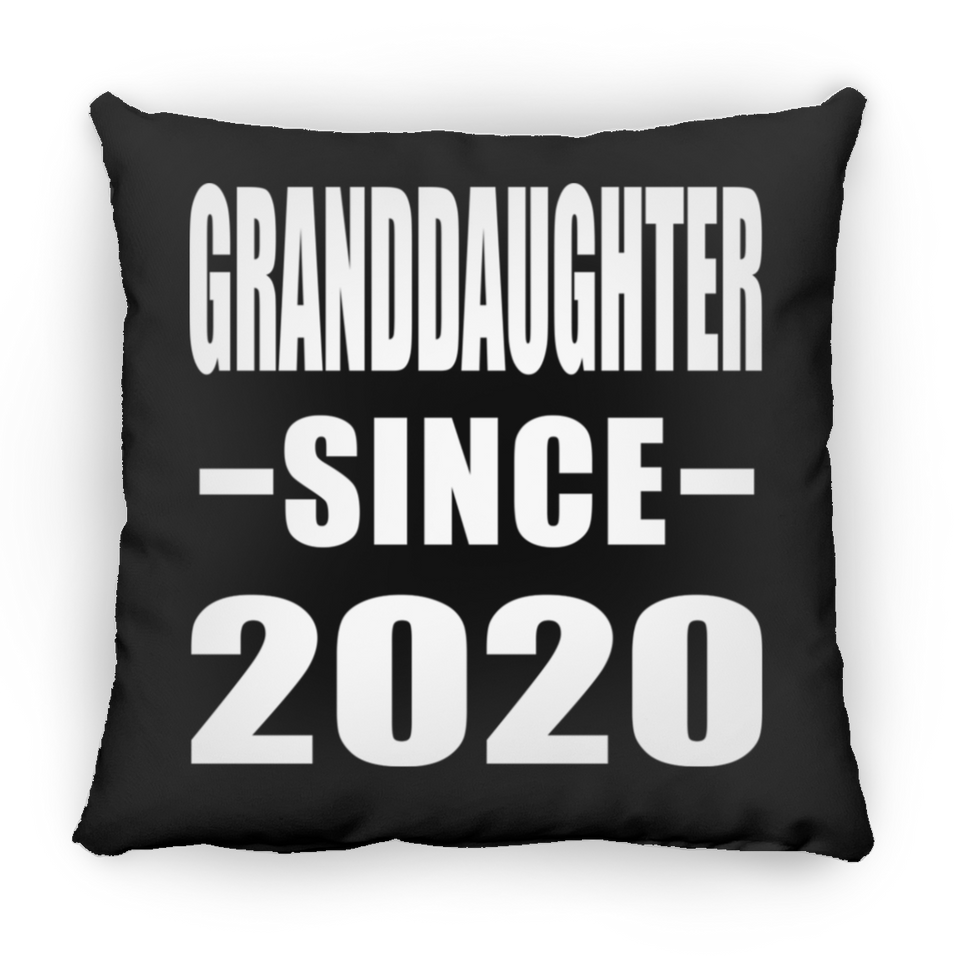 Granddaughter Since 2020 - Throw Pillow Black