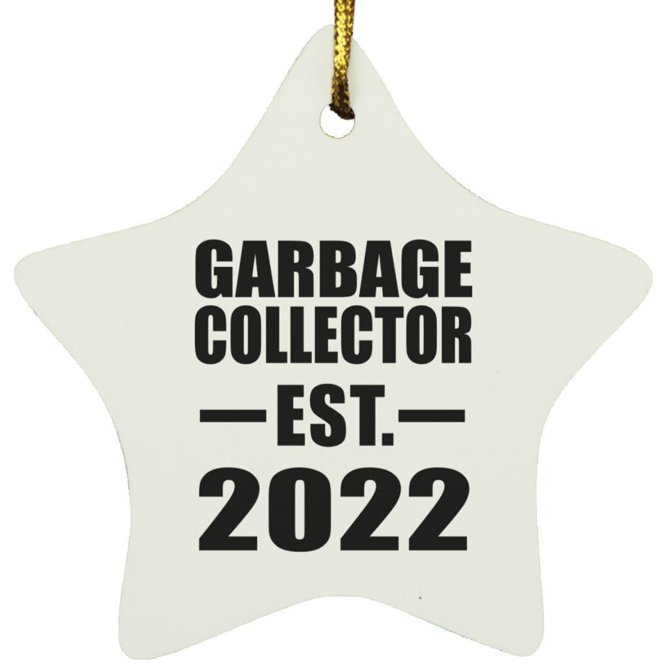 Garbage Collector Established EST. 2022 - Star Ornament
