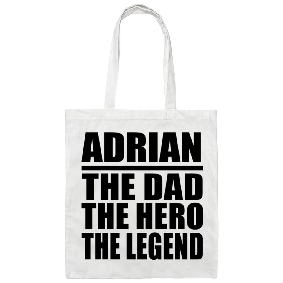 Adrian The Dad The Hero The Legend - Tote Bag White