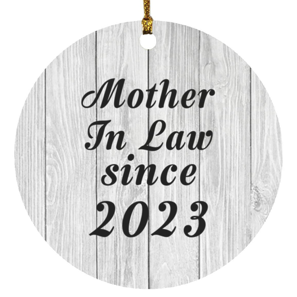 Mother In Law Since 2023 - Circle Ornament F
