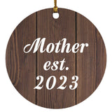 Mother Established EST. 2023 - Circle Ornament D