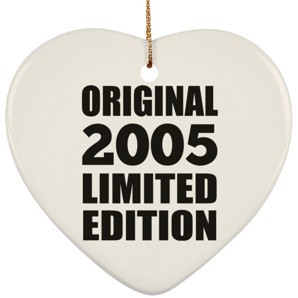 19th Birthday Original 2005 Limited Edition - Heart Ornament