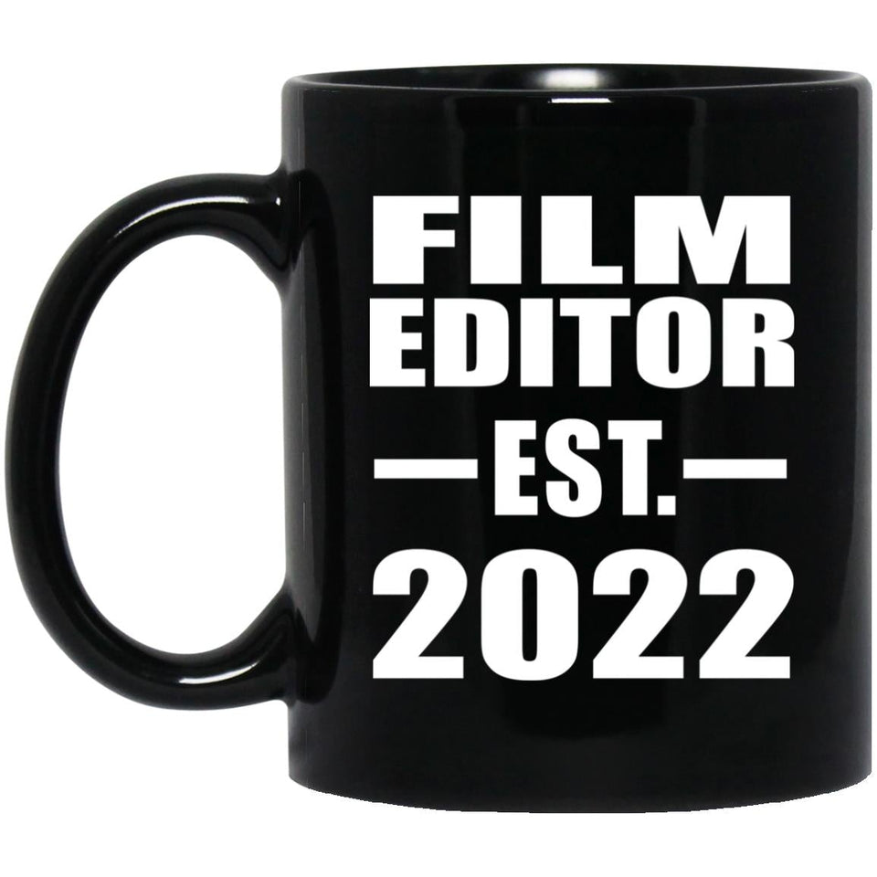 Film Editor Established EST. 2022 - 11oz Coffee Mug Black
