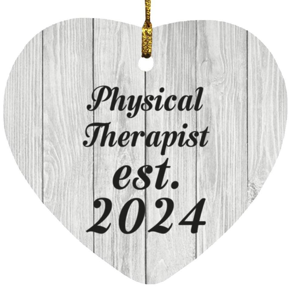 Physical Therapist Established Est. 2024 - Heart Ornament F