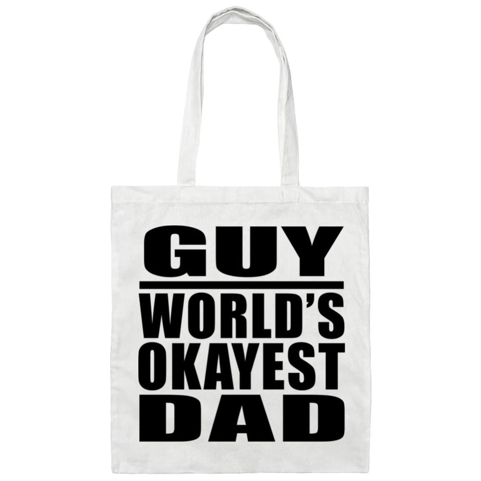 Guy World's Okayest Dad - Tote Bag White