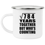 28th Anniversary Square Root of 784 Years Who's Counting - 12oz Camping Mug