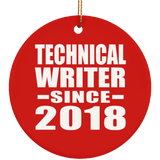 Technical Writer Since 2018 - Circle Ornament