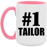 Number One #1 Tailor - 15oz Accent Mug Pink