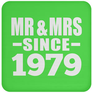 45th Anniversary Mr & Mrs Since 1979 - Drink Coaster
