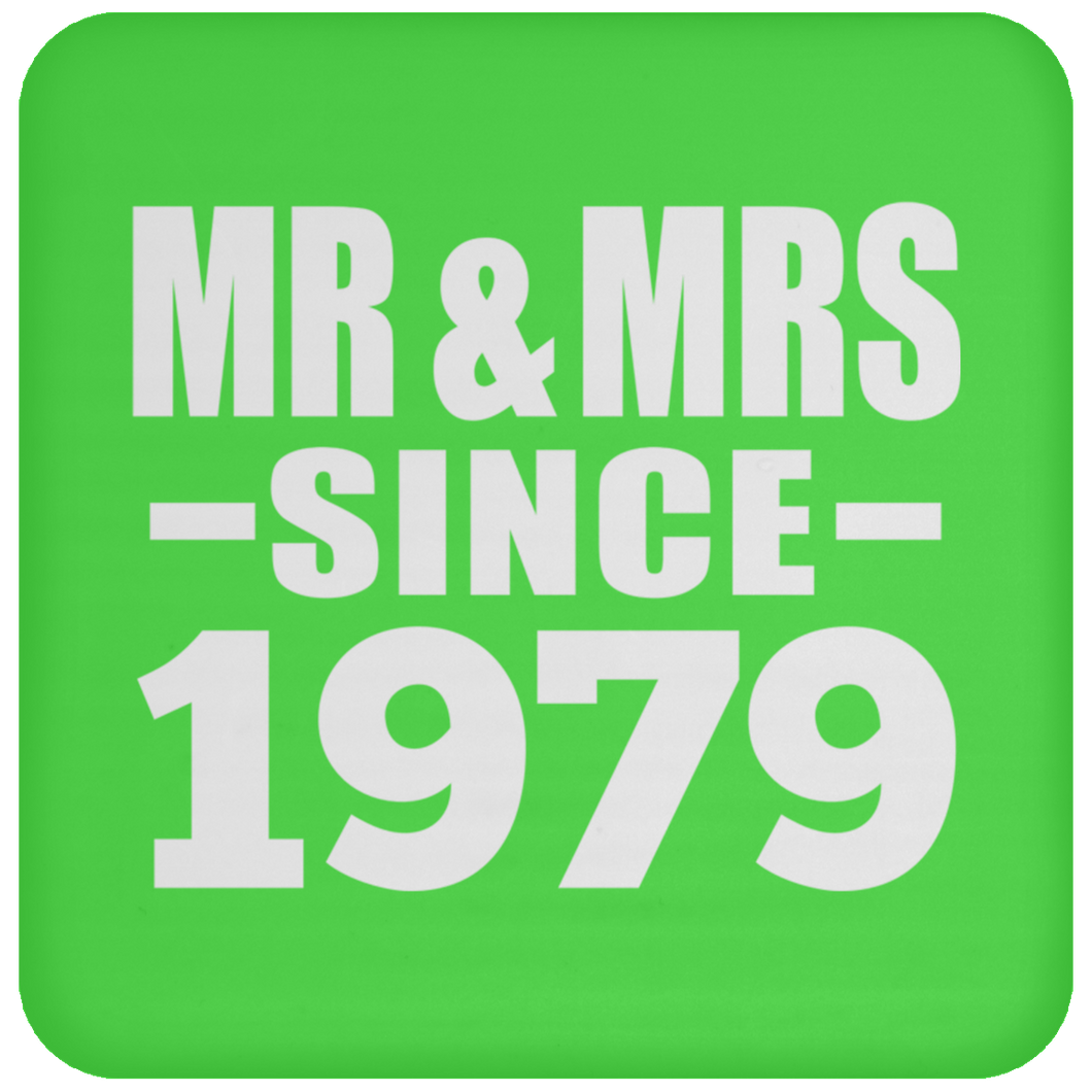45th Anniversary Mr & Mrs Since 1979 - Drink Coaster