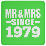 45th Anniversary Mr & Mrs Since 1979 - Drink Coaster