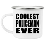 Coolest Policeman Ever - 12oz Camping Mug