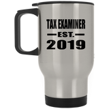 Tax Examiner Established EST. 2019 - Silver Travel Mug