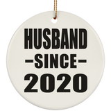 Husband Since 2020 - Circle Ornament