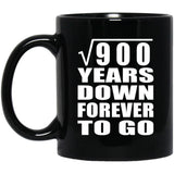 30th Anniversary Square Root of 900 Years Down Forever To Go - 11oz Coffee Mug Black