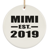 Mimi Established EST. 2019 - Circle Ornament
