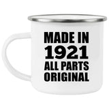 103rd Birthday Made in 1921 All Parts Original - 12oz Camping Mug