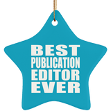 Best Publication Editor Ever - Star Ornament